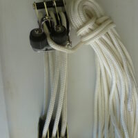 Dinghy Davit Block and Tackle System - Starboard